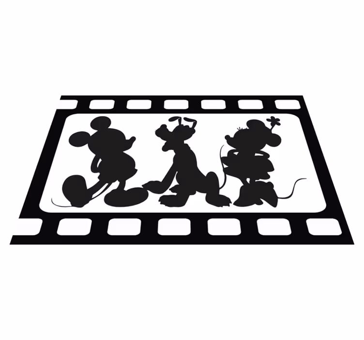 Set de table enfant silhouettes de personnages animés - TenStickers