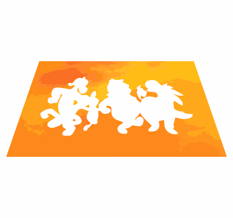 Set de table enfant silhouettes de personnages fantaisistes - TenStickers
