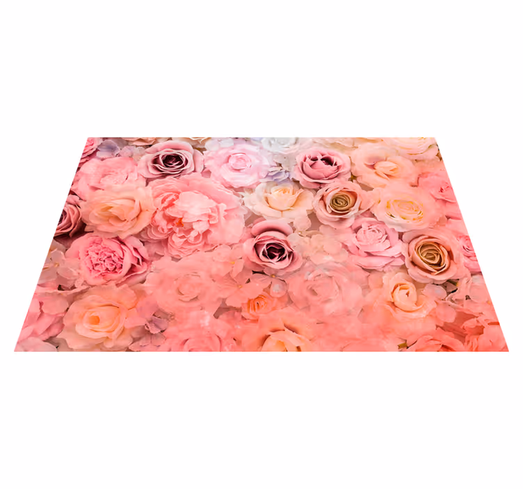 Set de table motif floral de roses - TenStickers