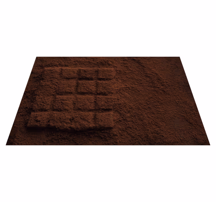 Set de table original texture de poudre chocolat - TenStickers