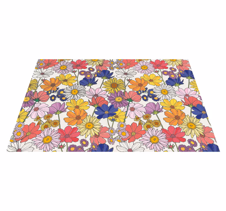 Set de table enfant arrangement botanique vibrant - TenStickers