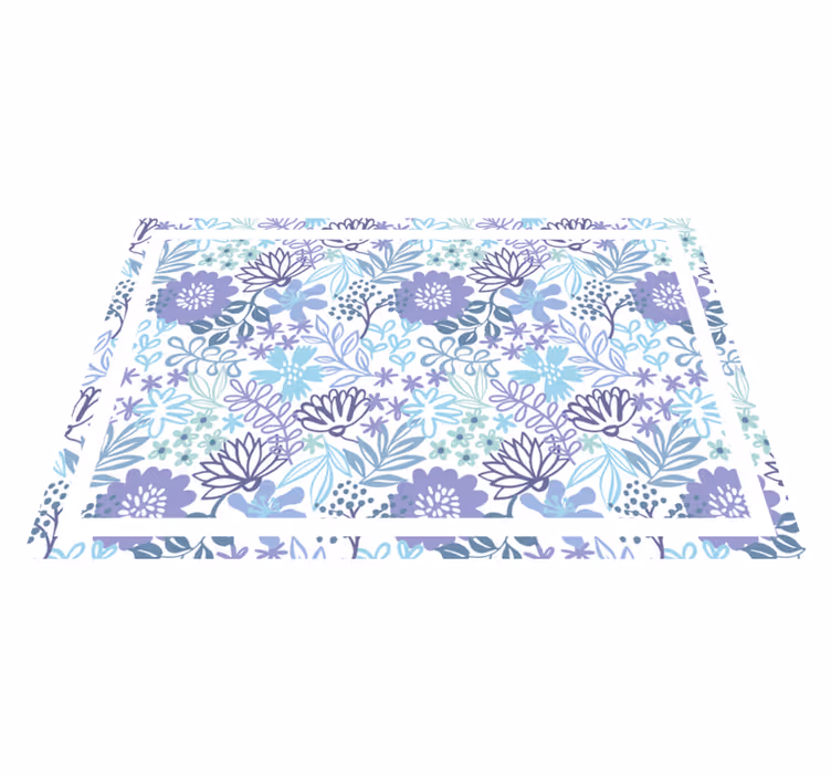 Set de table original surface florale texturée - TenStickers