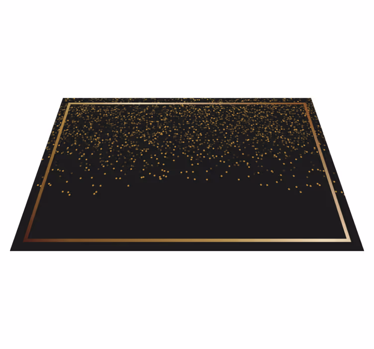 Set de table élégant paillettes noires élégantes - TenStickers
