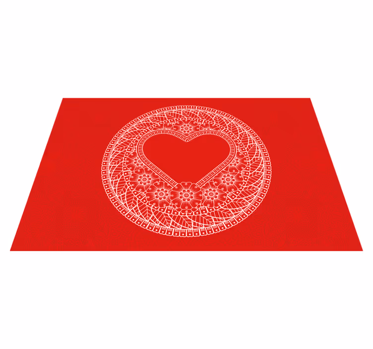 Set de table citation motif cœur - TenStickers