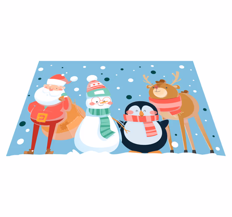 Set de table noël personnages de noël festifs - TenStickers