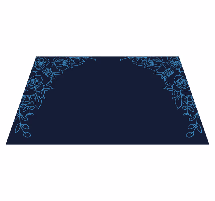 Set de table original design bordure florale - TenStickers