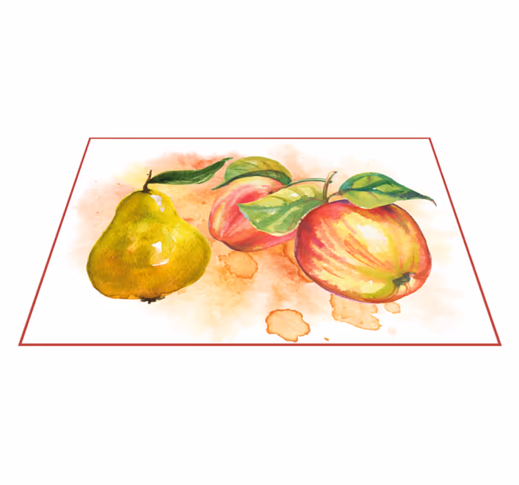 Set de table original fruits aquarelle - TenStickers
