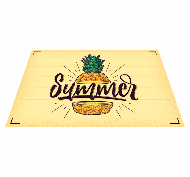 Set de table citation ananas d'été - TenStickers