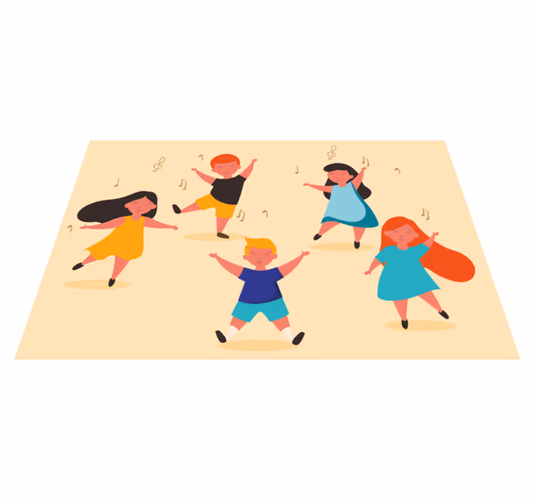 Set de table enfant danseurs joyeux - TenStickers