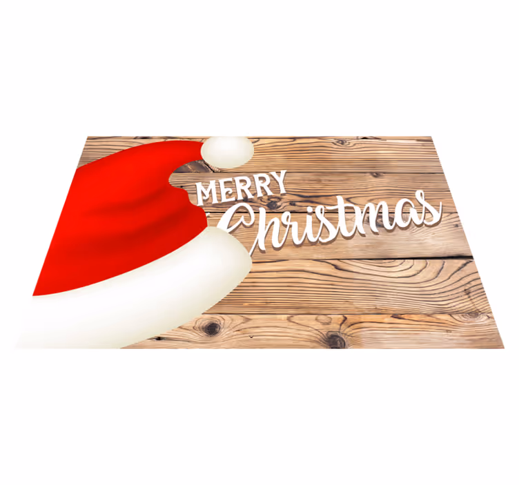 Set de table noël chapeau de père noël festif - TenStickers
