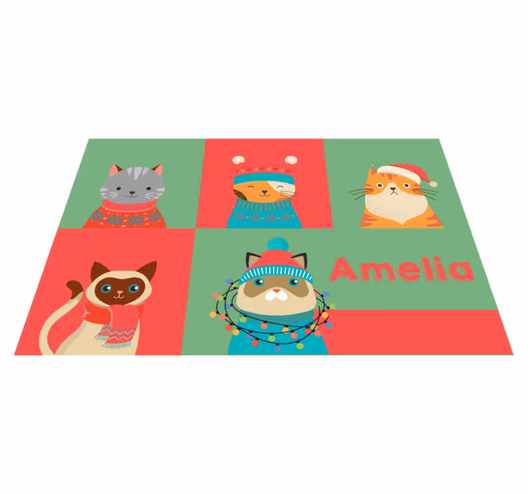 Set de table enfant chats dessin animé mignons - TenStickers