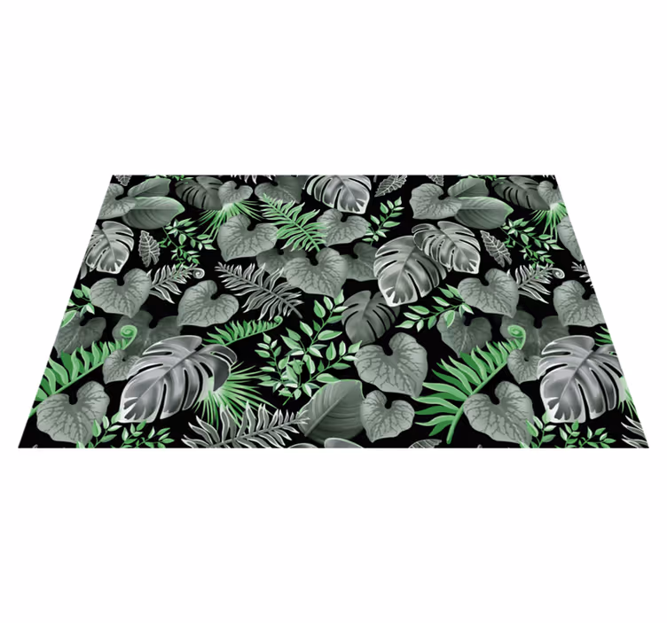 Set de table motifs de feuilles vertes - TenStickers
