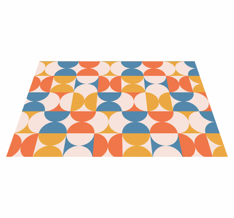 Set de table moderne cercles géométriques colorés - TenStickers