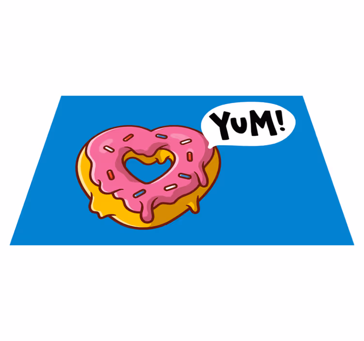 Set de table enfant friandise en forme de cœur - TenStickers