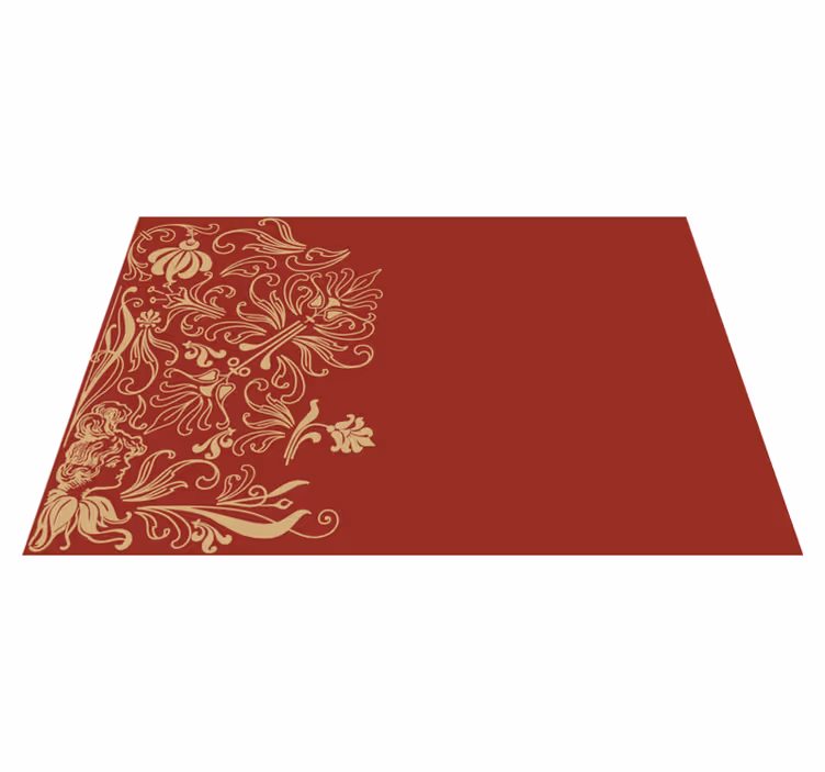 Set de table élégant avec accents floraux raffinés - TenStickers