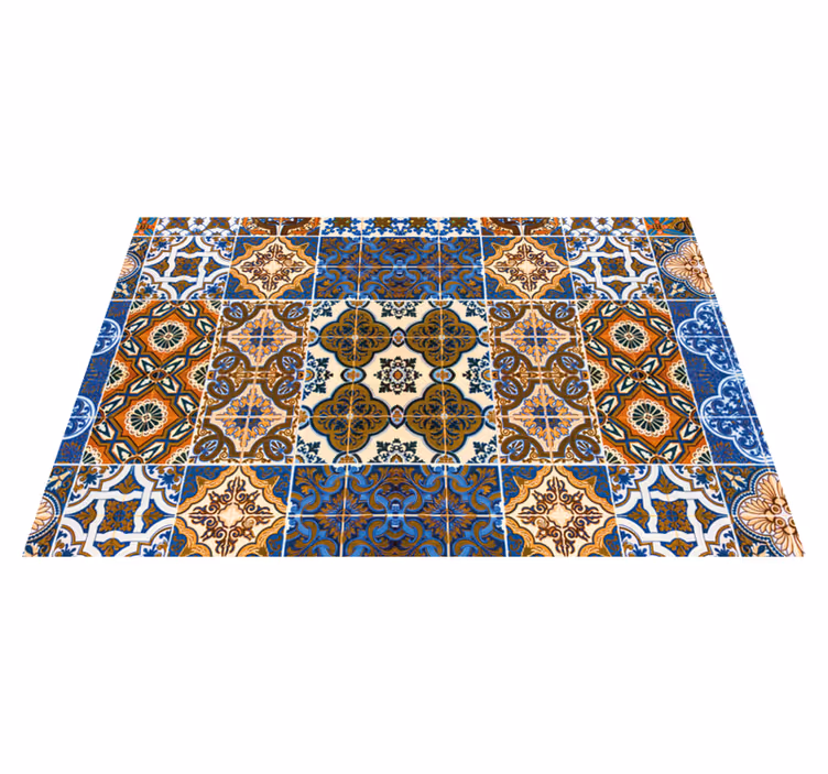 Set de table motifs de carreaux raffinés - TenStickers