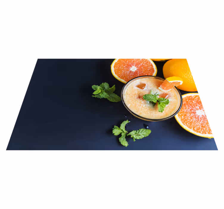 Set de table maison boisson aux agrumes frais - TenStickers