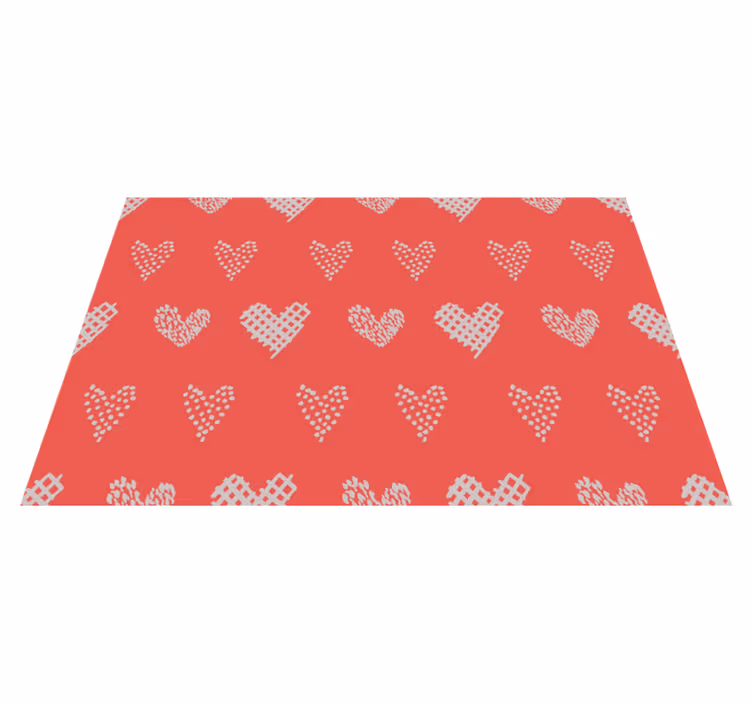 Set de table texture motif cœur - TenStickers