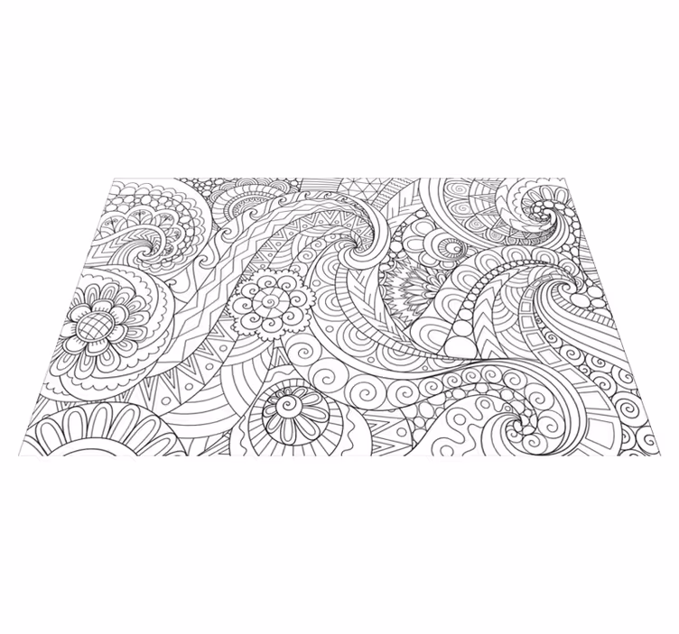 Set de table motifs de lignes complexes - TenStickers