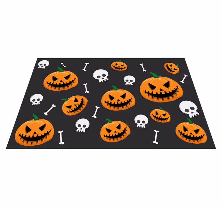 Set de table halloween motif citrouilles - TenStickers