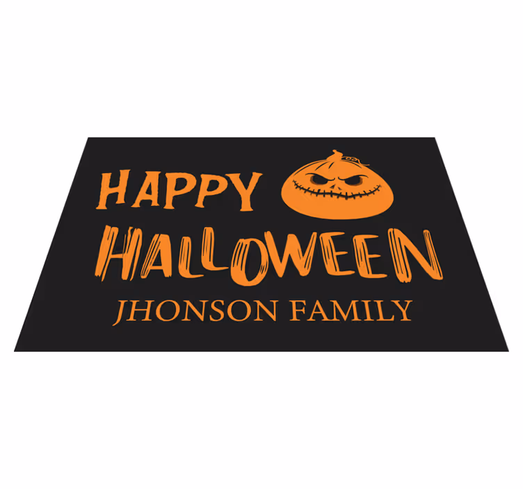 Set de table halloween salutations familiales halloween - TenStickers