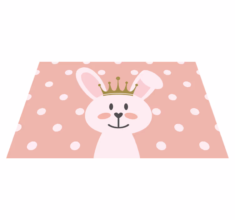 Set de table enfant couronne de lapin mignon - TenStickers