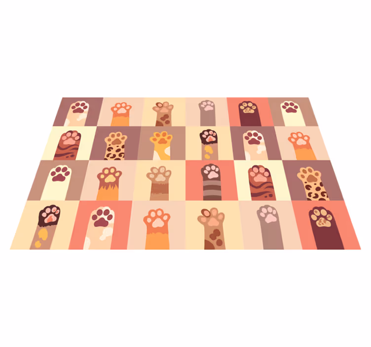 Set de table original motif empreinte de patte - TenStickers