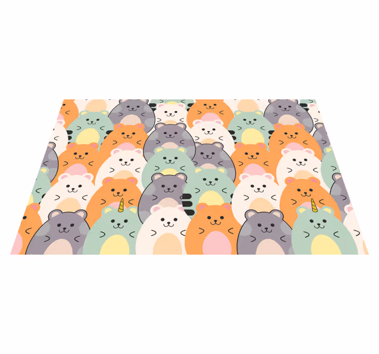 Set de table enfant visages d'animaux adorables - TenStickers