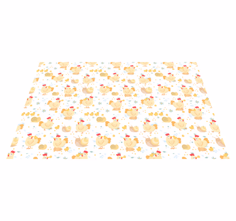 Set de table enfant motif poule mignonne - TenStickers