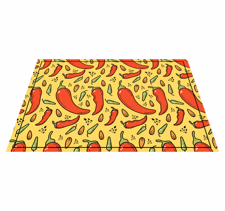 Set de table original motif piment rouge - TenStickers