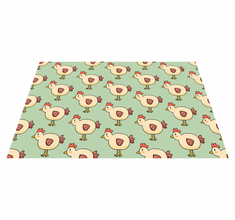 Set de table enfant poules charmantes répétées - TenStickers