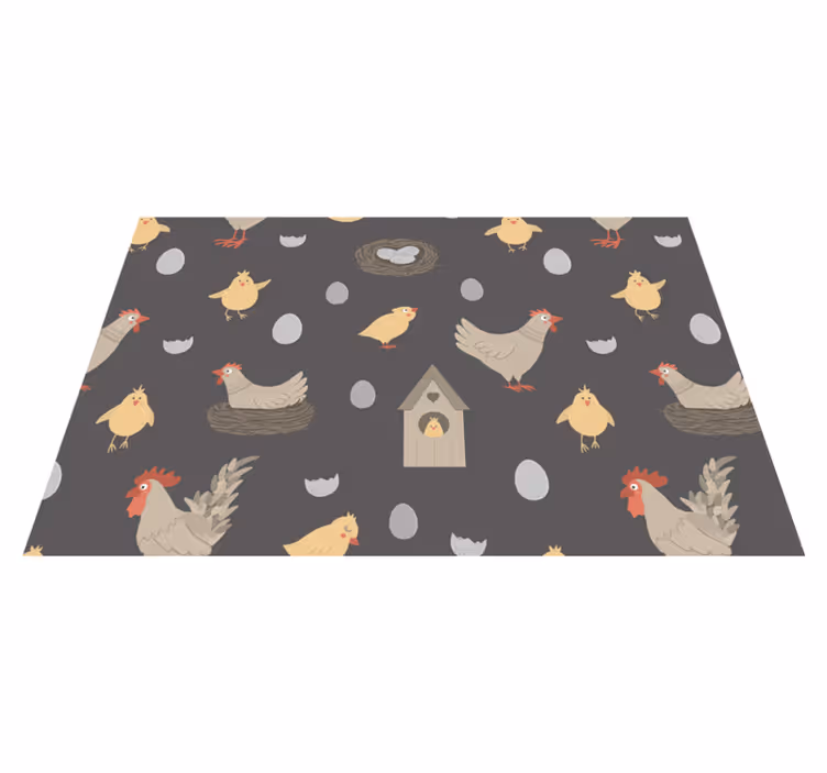 Set de table enfant oiseaux de la ferme charmants - TenStickers