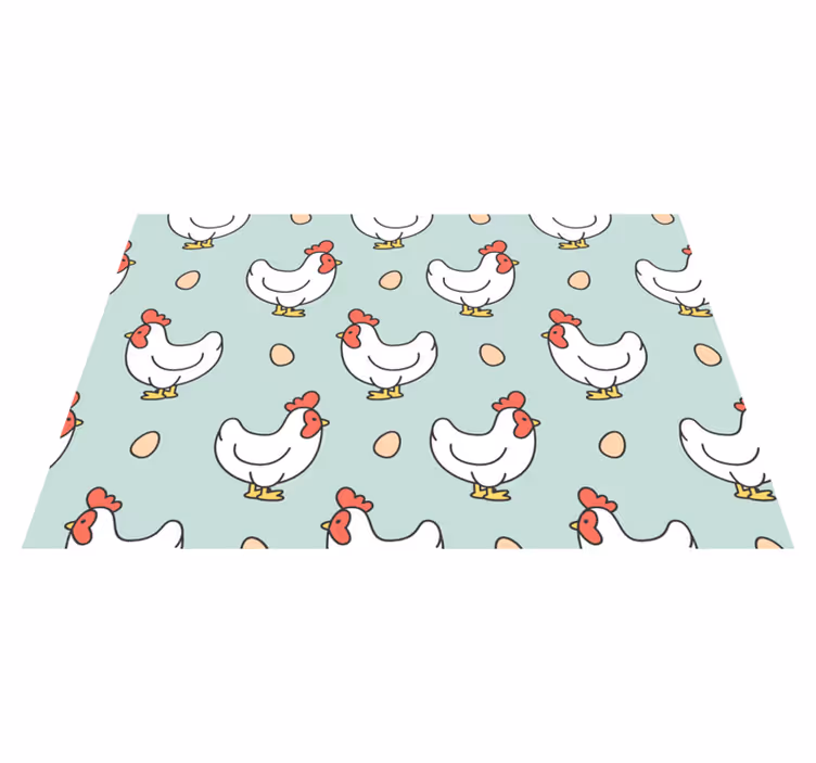 Set de table enfant motifs de poules fantaisie - TenStickers