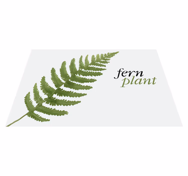 Set de table original affichage de plante fougère - TenStickers