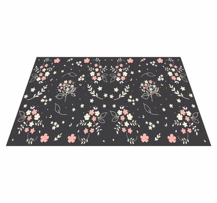 Set de table original surface Éléments fleuris - TenStickers