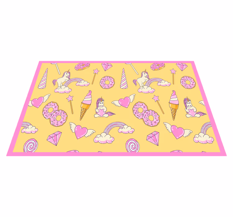 Set de table enfant licorne fantaisie joyeuse - TenStickers