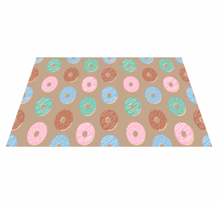 Set de table original motif donuts colorés - TenStickers