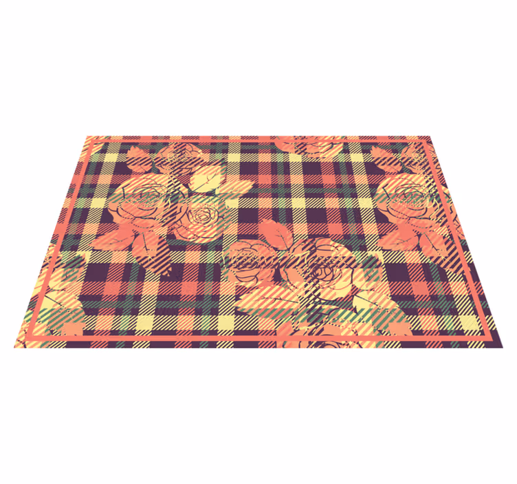 Set de table arrangement botanique en grille - TenStickers