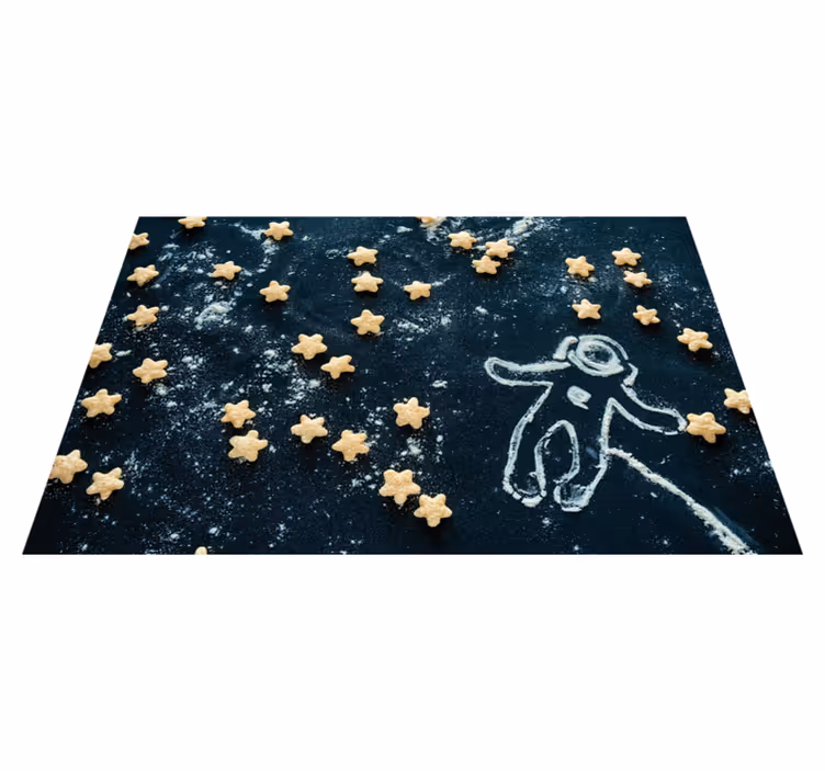 Set de table enfant scène d'étoiles d'astronaute - TenStickers