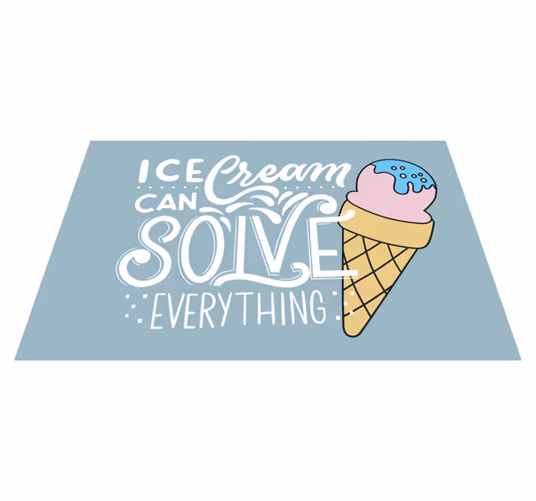 Set de table citation cornet de glace - TenStickers