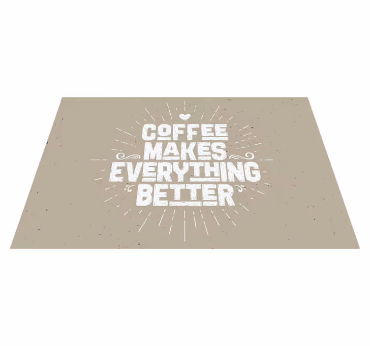 Set de table citation café inspirante - TenStickers
