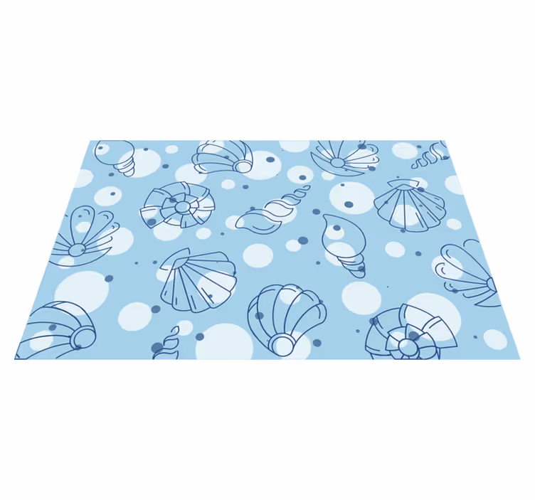 Set de table original motifs coquillages océaniques - TenStickers