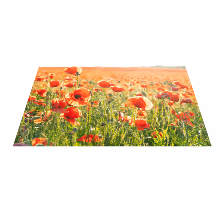 Set de table Coquelicots dans champ ensoleillé - TenStickers