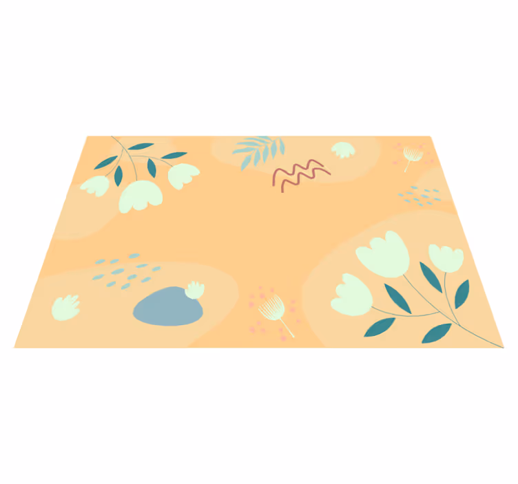 Set de table original motif floral abstrait - TenStickers