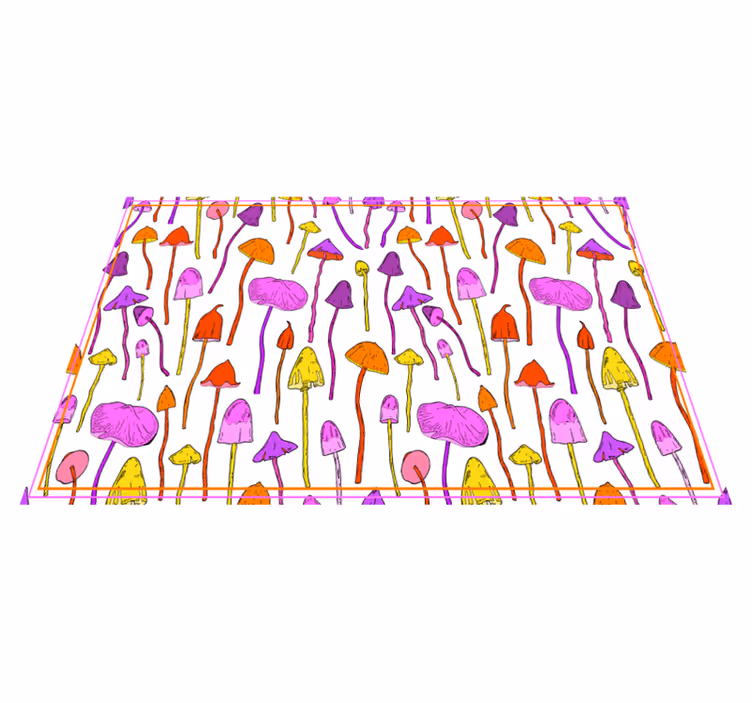 Set de table original motif champignon coloré - TenStickers