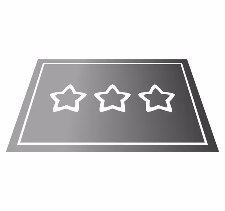 Set de table moderne affichage des étoiles - TenStickers