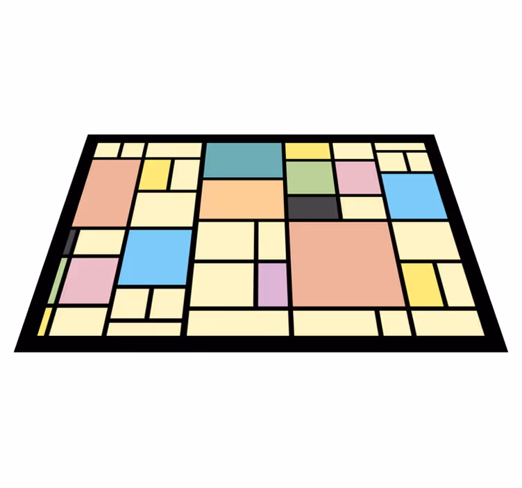 Set de table moderne motif abstrait géométrique - TenStickers