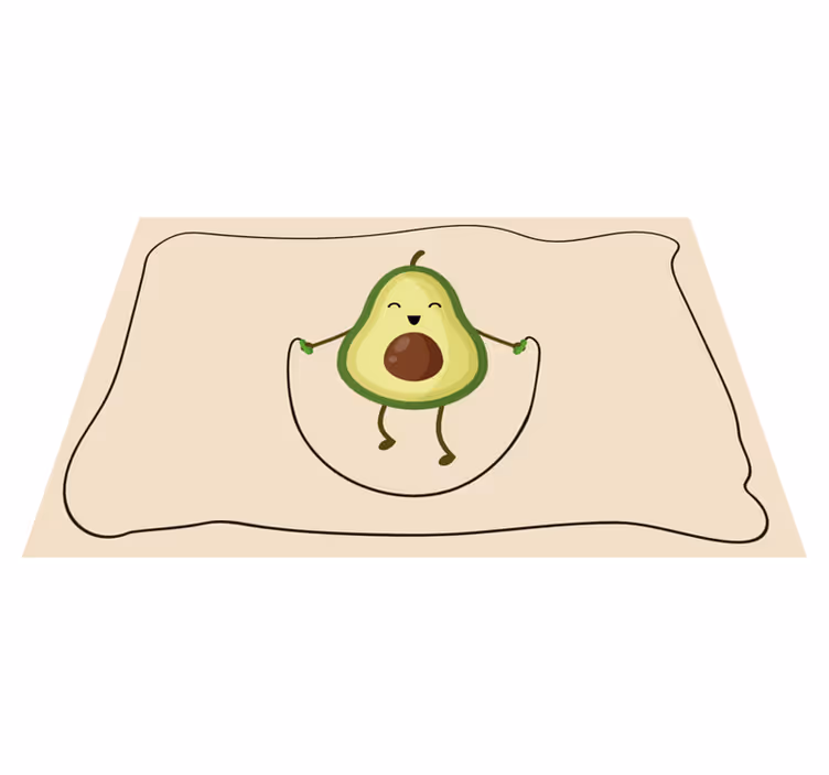Set de table enfant avocat joyeux - TenStickers
