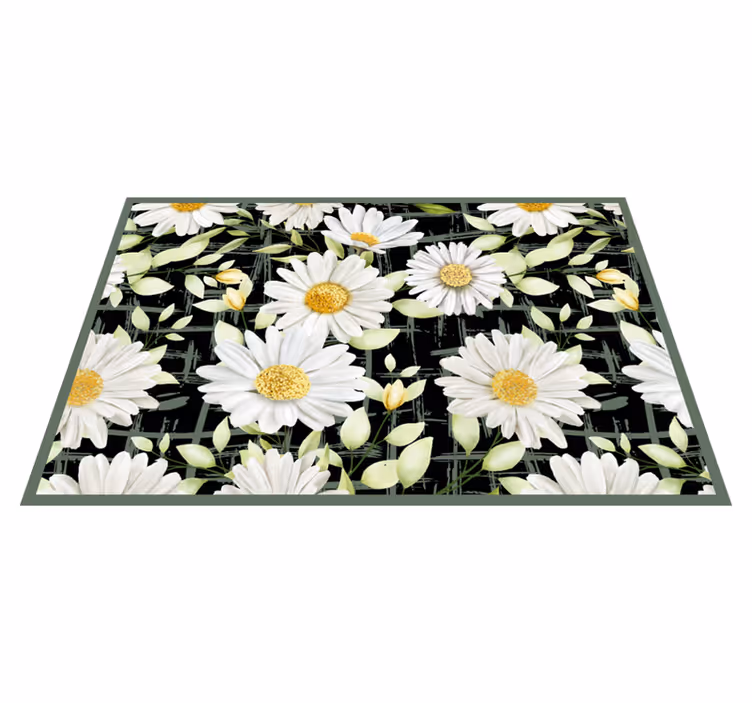 Set de table original motif floral avec des marguerites - TenStickers