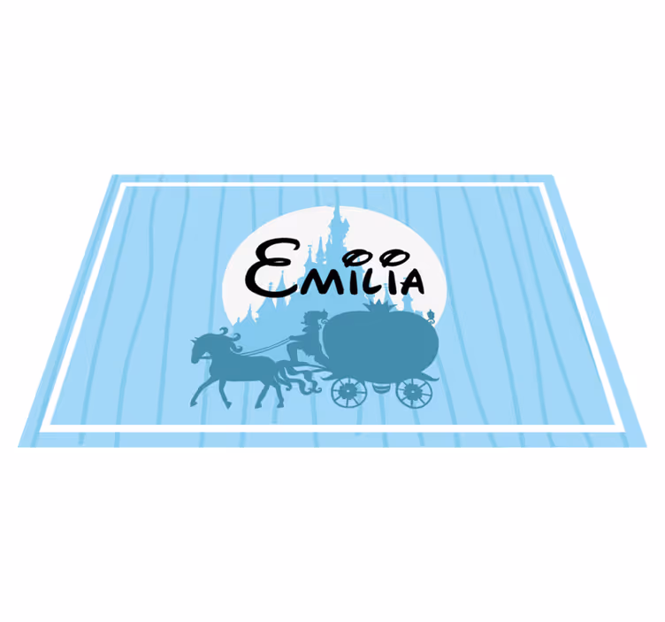 Set de table enfant carrosse à cheval - TenStickers